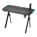 Spelbord FALCON med LED RGB bakgrundsbelyst 116x60 cm svart
