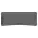 Spelbord FALCON med LED RGB bakgrundsbelyst 116x60 cm svart