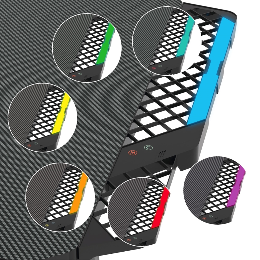 Spelbord SNAKE med LED RGB bakgrundsbelyst 100x60 cm svart