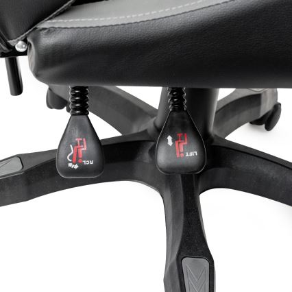 Spelstol FIORANO svart/grå