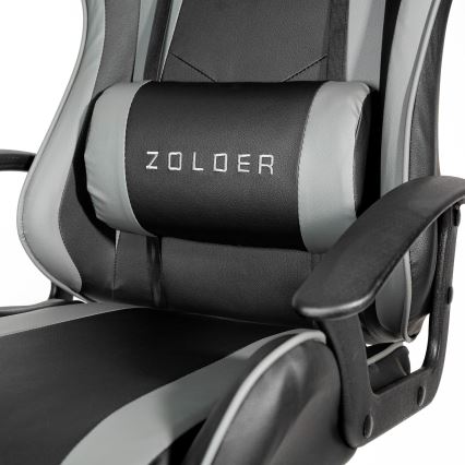 Spelstol FIORANO svart/grå