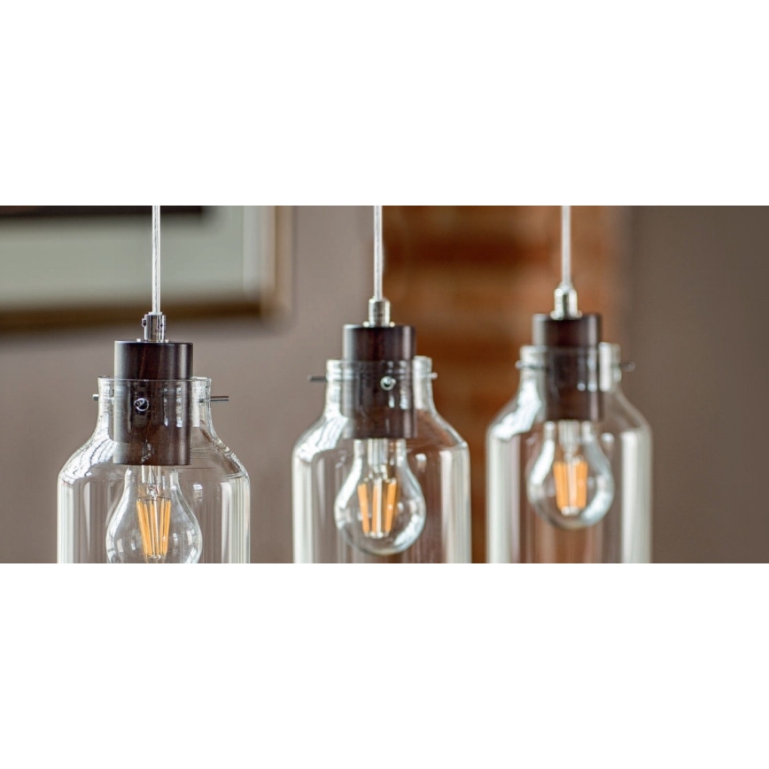 Taklampa på kabel ALESSANDRO 1xE27/60W/230V bok