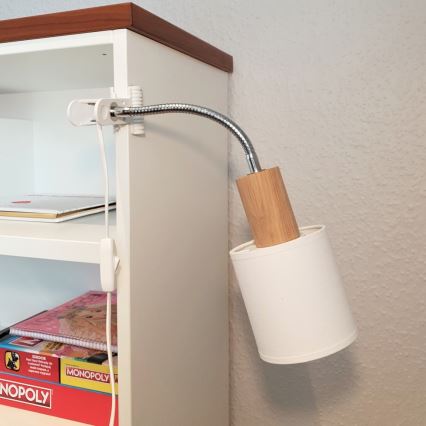 Lampa med klämma TREEHOUSE 1xE27/25W/230V ek