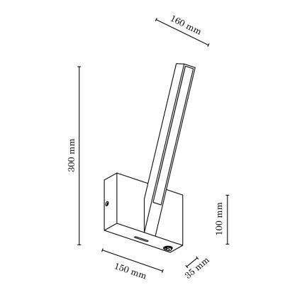LED Vägglampa LINUS LED/3,75W/230V ek