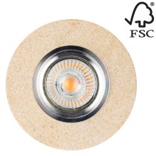 Spot-Light 2511139 - LED Infälld takbelysning VITAR 1xGU10/5W/230V sten - FSC-certifierad