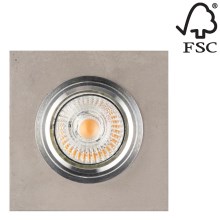 Spot-Light 2515136 - Infälld LED-belysning VITAR 1xGU10/5W/230V betong - FSC-certifierad