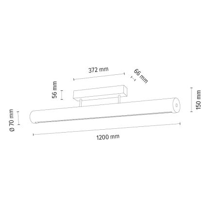 Dimbar LED-taklampa CONOR LED/34,5W/230V ek