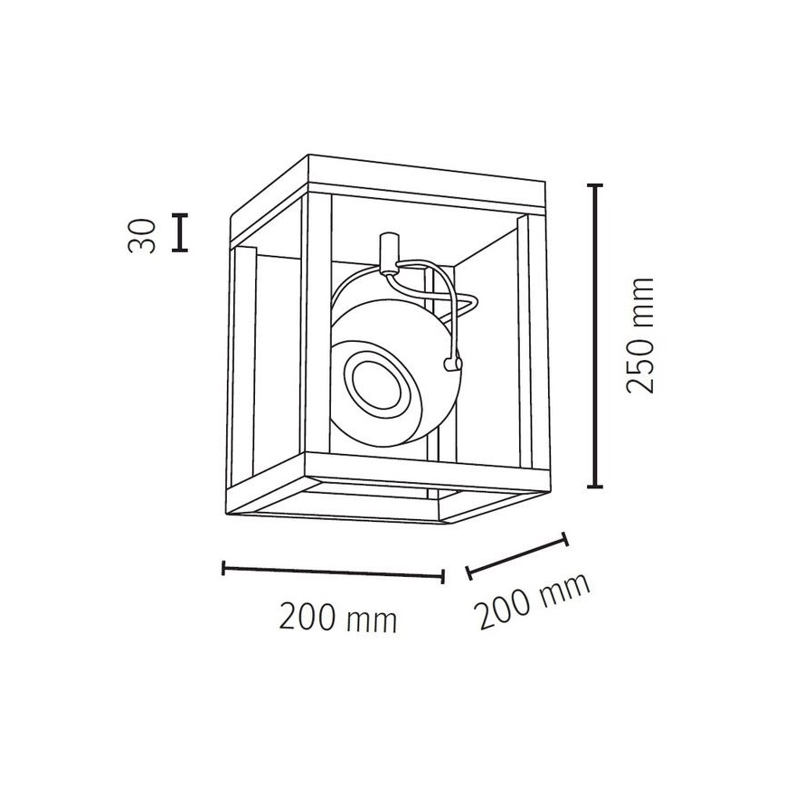 LED Taklampa ROY 1xGU10/5W/230V matt ek