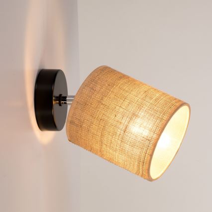 Väggmonterad spotlight JUTE 1xE27/25W/230V