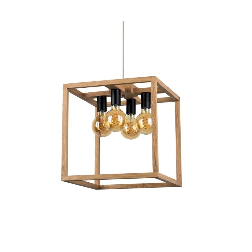 Taklampa på kabel KAGO 4xE27/60W/230V ek