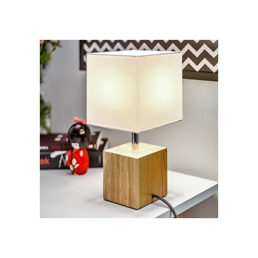 Bordslampa TRONGO SQUARE 1xE27/25W/230V ek