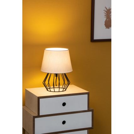 Spot-Light - Bordslampa MANGOO 1xE27/40W/230V grå/svart