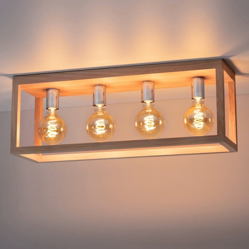 Taklampa KAGO 4xE27/60W/230V matt ek