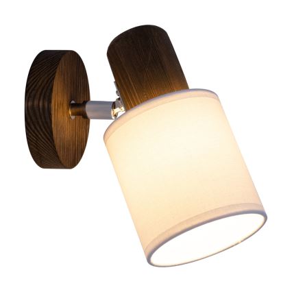 Väggmonterad spotlight TRENDY 1xE27/15W/230V tallträ