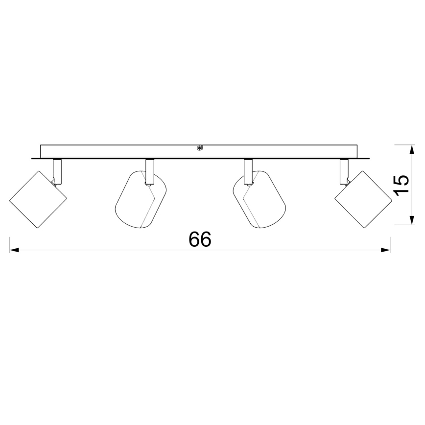 Spotarmatur DEMIA 4xGU10/8W/230V beige