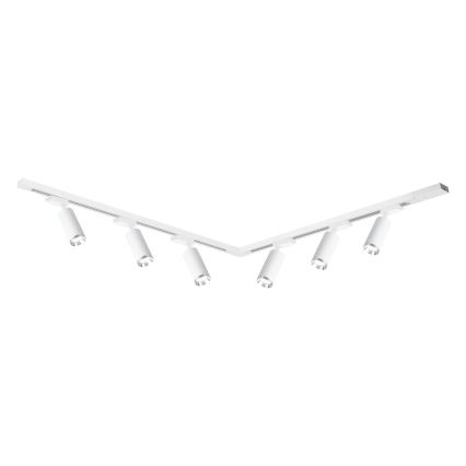 Spotarmatur för skensystem MICA 6xGU10/10W/230V vit/mattkrom