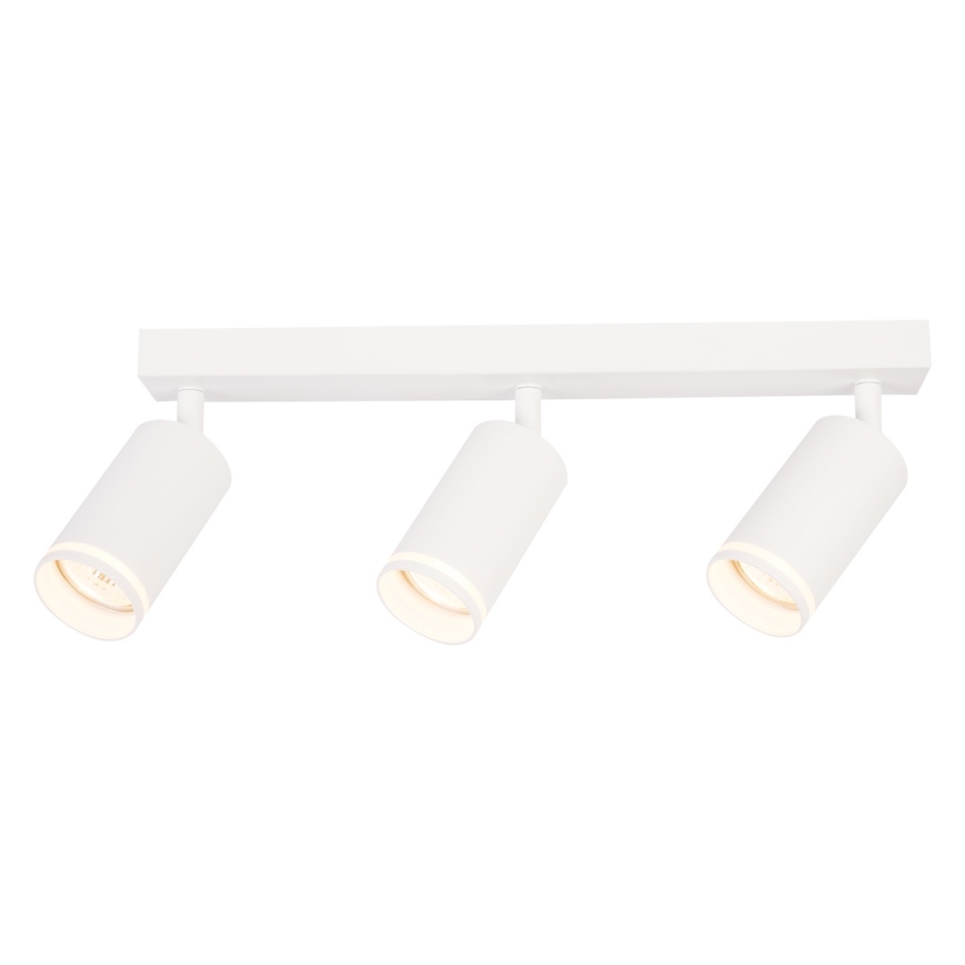 Spotarmatur PIPE 3xGU10/10W/230V vit