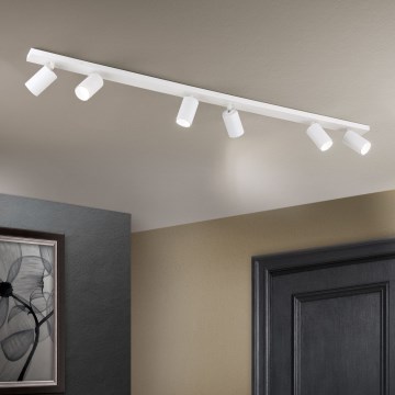 Spotarmatur SEAN 6xGU10/13W/230V vit