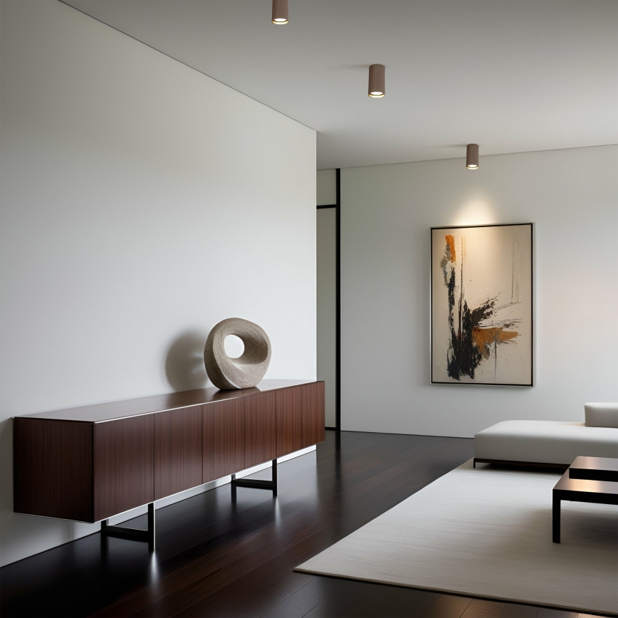 Spotarmatur TUNE S 1xGU10/10W/230V 10 cm brun