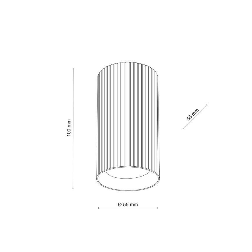 Spotarmatur TUNE S 1xGU10/10W/230V 10 cm brun