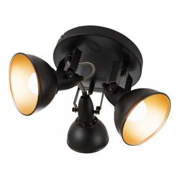 Spotlampa 3xE14/40W/230V svart