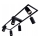 Spotlampa 6xGU10/30W/230V svart