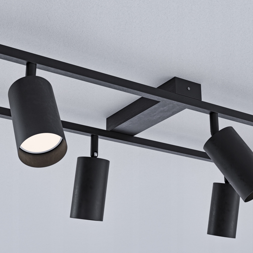 Spotlampa 6xGU10/30W/230V svart