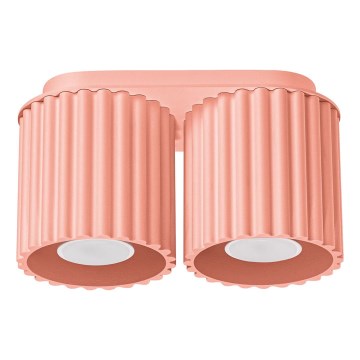 Spotlampa AURA 2xGU10/10W/230V rosa