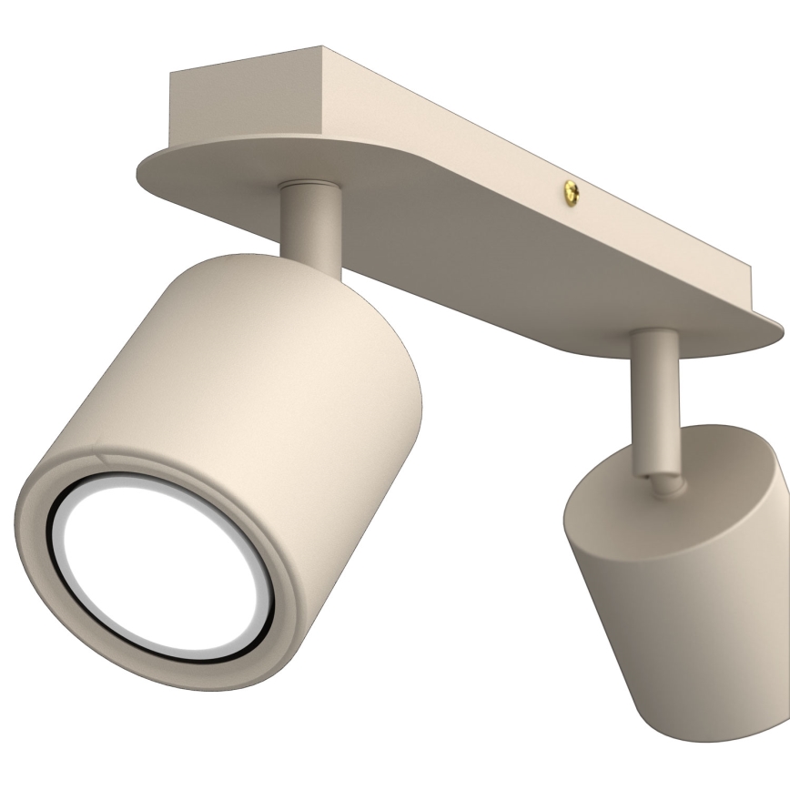 Spotlampa DEMIA 2xGU10/8W/230V beige