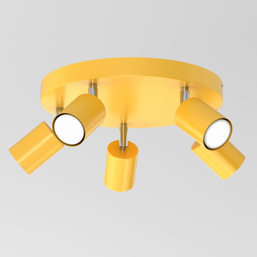 Spotlampa FUN 5x GU10/8W/230V, gul