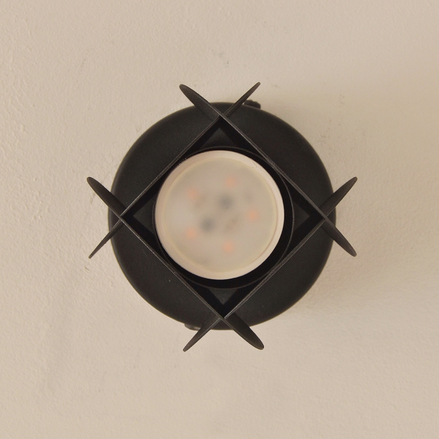 Spotlampa GAMBIT 1xGU10/10W/230V svart