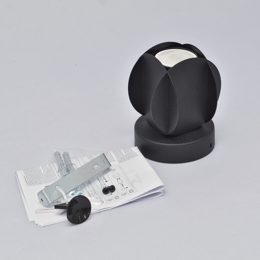 Spotlampa GAMBIT 1xGU10/10W/230V svart