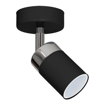 Spotlampa JOKER 1xGU10/25W/230V svart/polerad krom