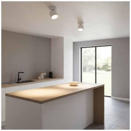 Spotlampa OH12F 1xGX53/35W/230V 8,5 cm vit