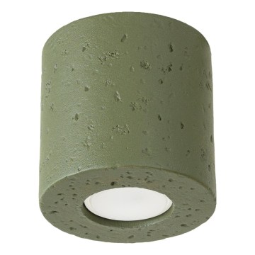 Spotlampa ORBIS 1xGU10/10W/230V betong/grön