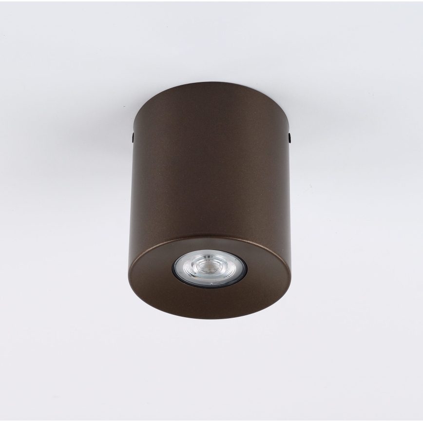 Spotlampa ORION 1xGU10/10W/230V 12,5 cm brun