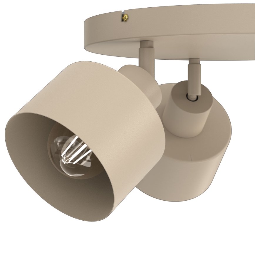 Spotlampa PARKLA 3xE27/15W/230V beige