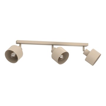 Spotlampa PARKLA 3xE27/15W/230V beige