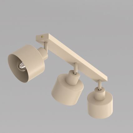 Spotlampa PARKLA 3xE27/15W/230V beige