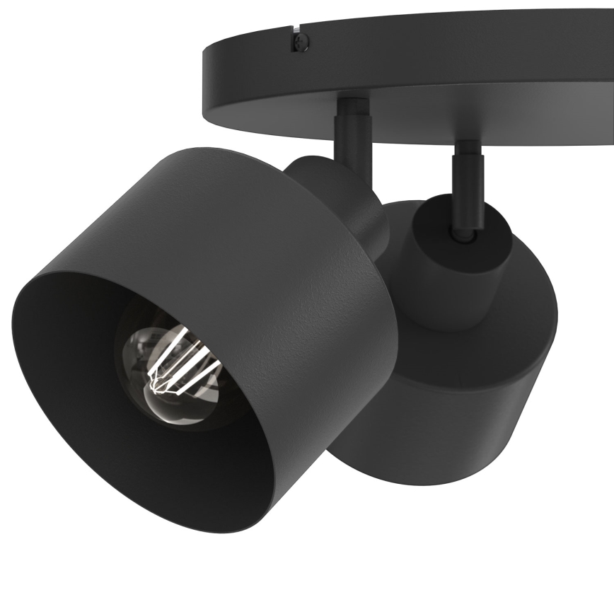 Spotlampa PARKLA 3xE27/15W/230V svart