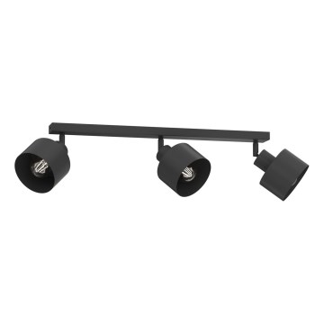 Spotlampa PARKLA 3xE27/15W/230V svart