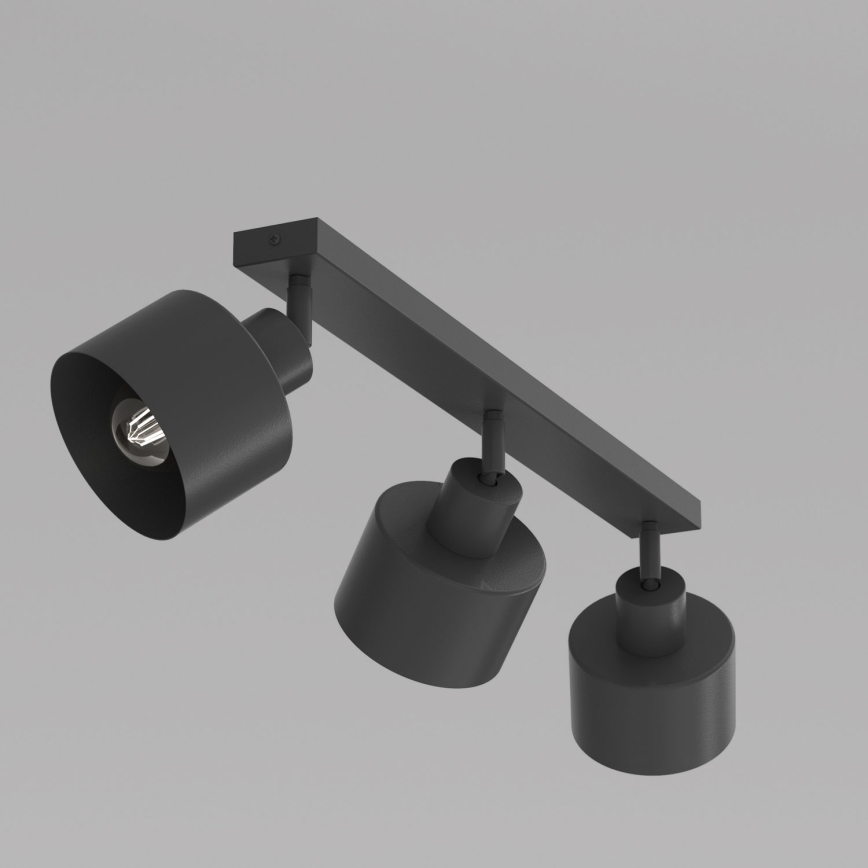 Spotlampa PARKLA 3xE27/15W/230V svart