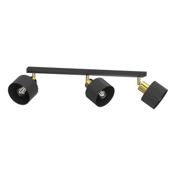 Spotlampa PARKLA 3xE27/15W/230V svart