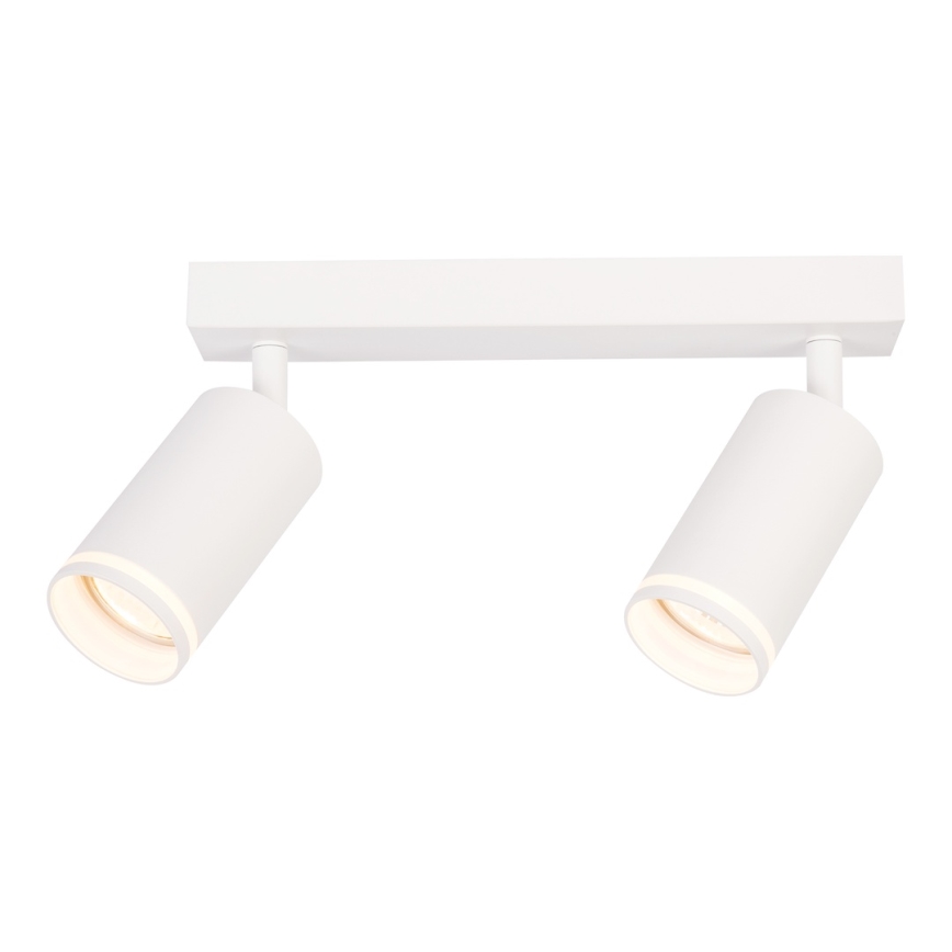 Spotlampa PIPE 2xGU10/10W/230V, vit