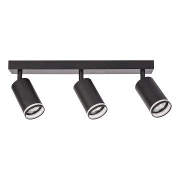 Spotlampa PIPE 3xGU10/10W/230V svart