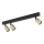 Spotlampa TOP 3xGU10/10W/230V svart/guld