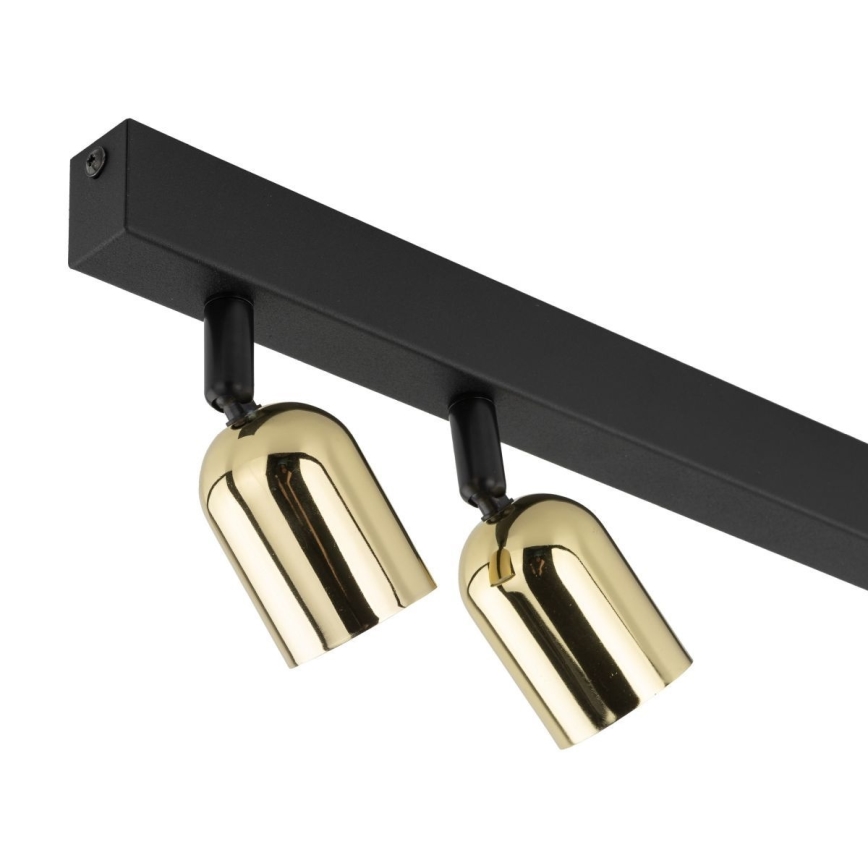 Spotlampa TOP 3xGU10/10W/230V svart/guld