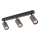 Spotlampa TUNE 3xGU10/10W/230V svart/brun