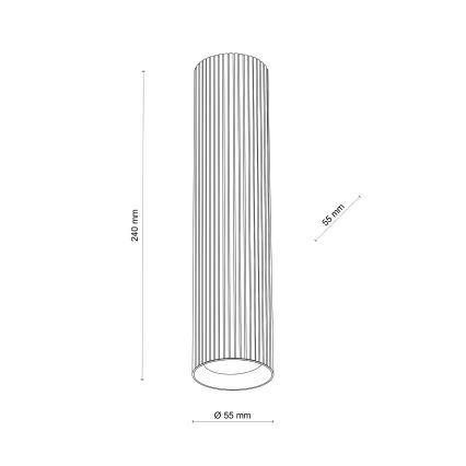 Spotlampa TUNE L 1xGU10/10W/230V 24 cm brun