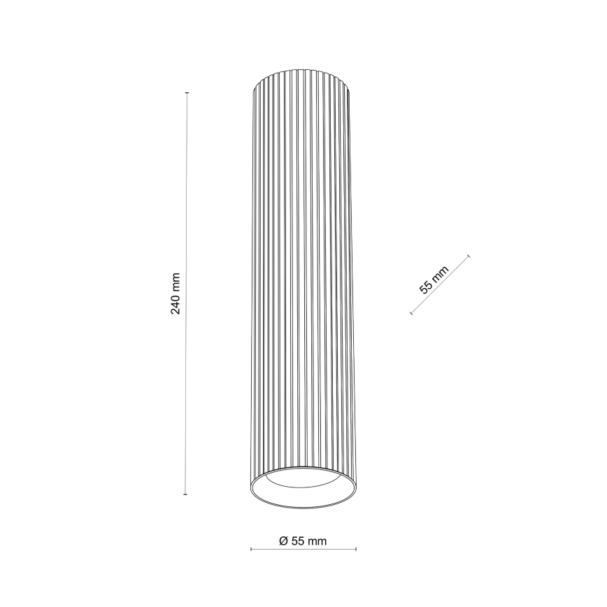 Spotlampa TUNE L 1xGU10/10W/230V 24 cm brun